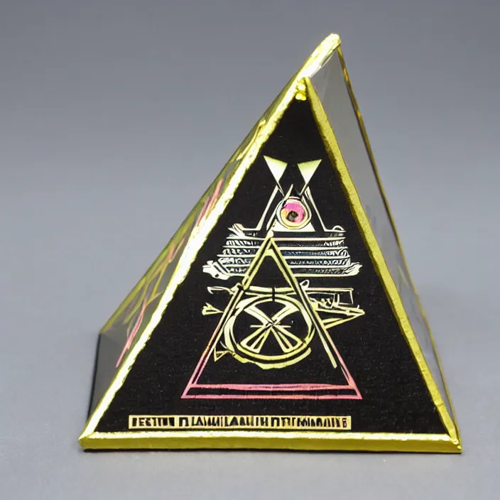 Image similar to pyramid illuminati pop up parade figure