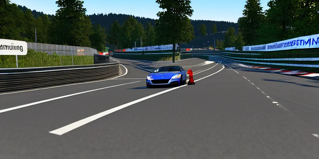 Prompt: 2 0 2 3 beamng 4 k on the nurburgring