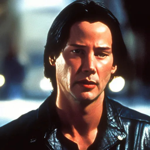 Image similar to Keanu Reeves in The Terminator movie