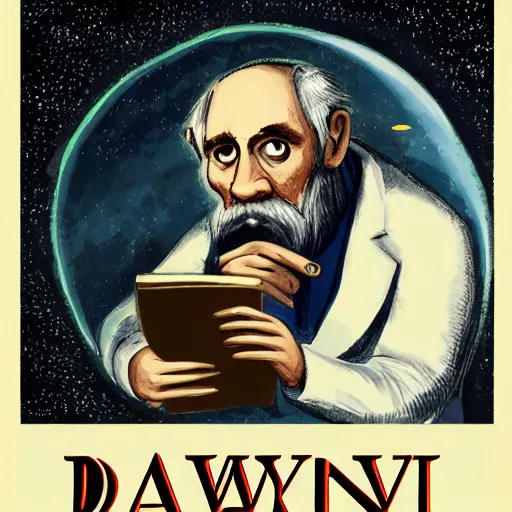 Prompt: darwin in space