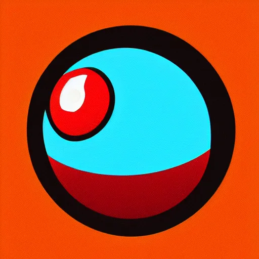 Prompt: a vectorial pokeball, vector art, pokemon, pokeball