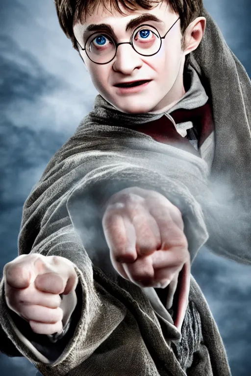 Prompt: harry potter in lord of the rings. dslr, 5 0 mm, f / 2. 8, studio lighting