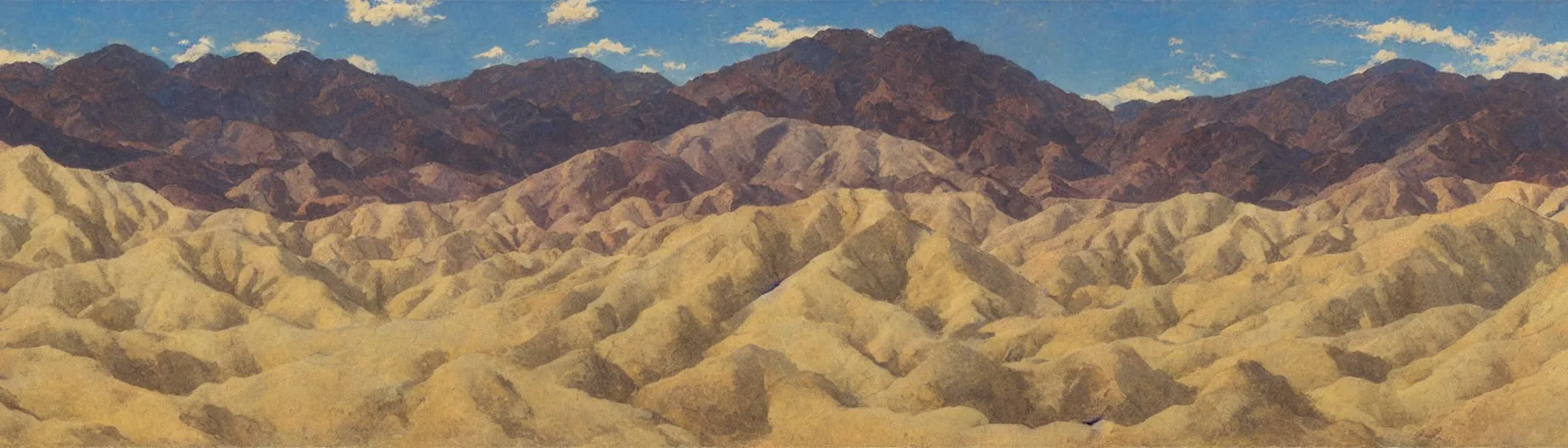 Prompt: panorama of death valley by frazetta