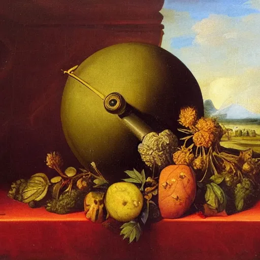 Prompt: gravity bong with weed in still life. dutch masters, 1 8 th century. oil on canvas