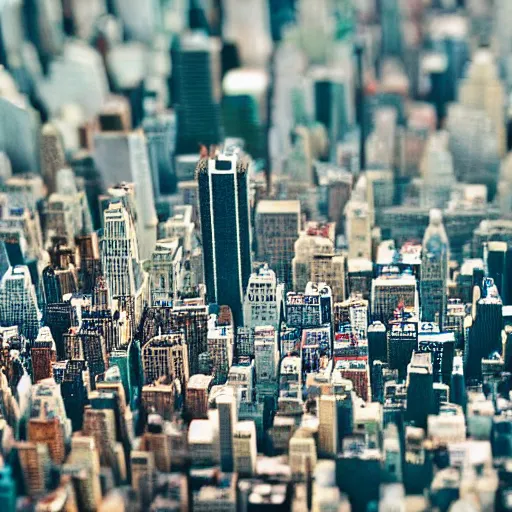 Prompt: diorama of New York city, macro lense, highly detailed