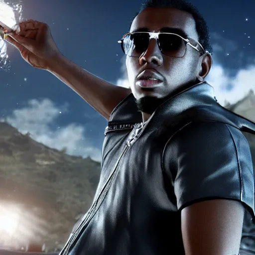 Prompt: Puff Daddy in Final Fantasy XV