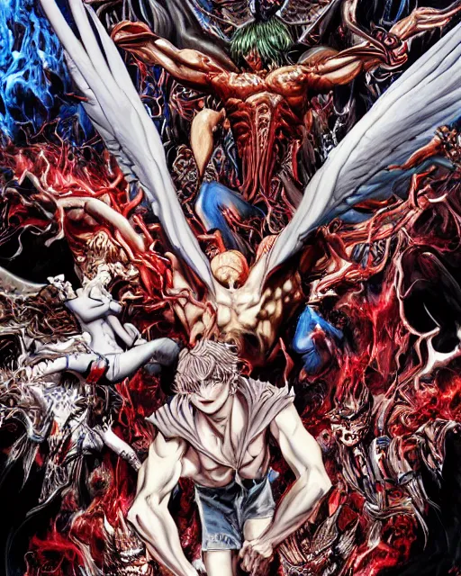 Prompt: devilman by ayami kojima, hd, hyper detailed, 4 k