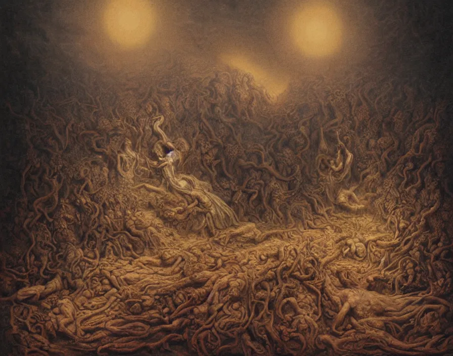 Image similar to crawling out of hell by agostino arrivabene