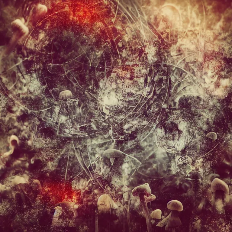 Image similar to double exposure of love, symbols of live, explosion, love is the most relevant theme, love is infinity, love is begin of all, 8 k resolution, artistic mode, artistic, trending on instagram, long exposure, love art, serious, fantasy and dreams vibes, mushrooms style and macro style, spawn, spruce vibes