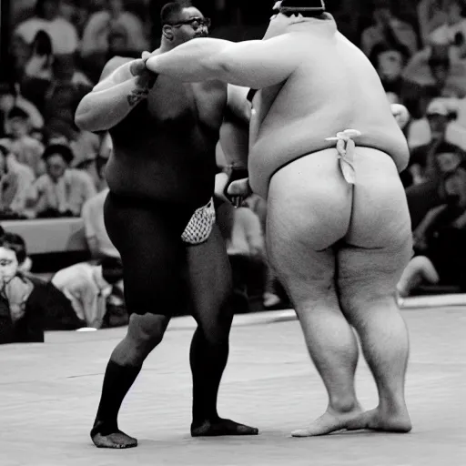 Image similar to steve urkle sumo wrestling