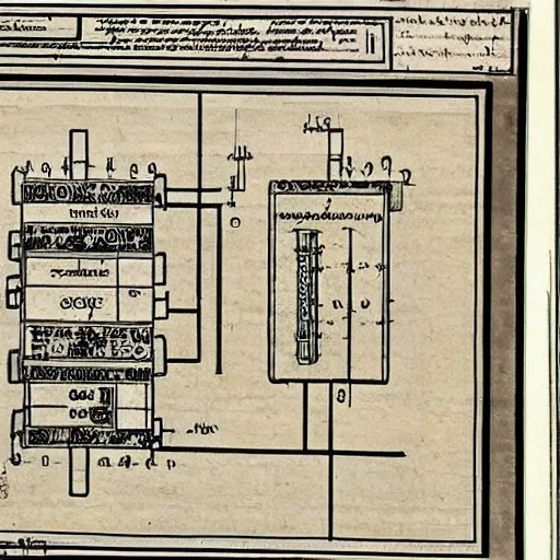 Prompt: switching mode cúk converter schematic diagram layout 16th century manuscript