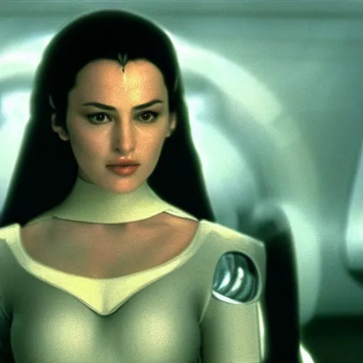 Image similar to monica bellucci as padme amidala in star wars attack of the clones