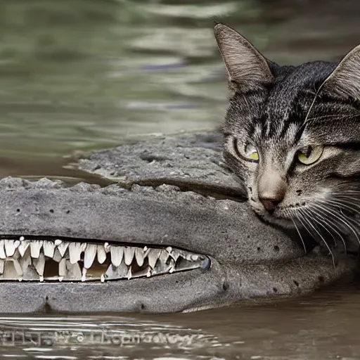 Image similar to a cat - crocodile, wildlife photography