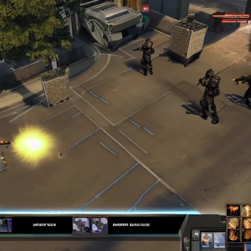 Image similar to Gameplay screenshot of XCOM 3, no UI, Unreal Engine 5