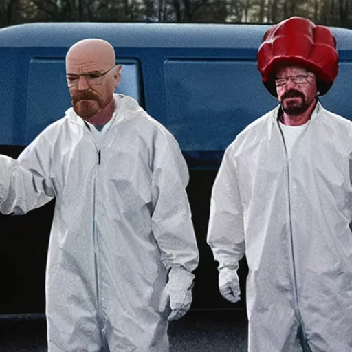 Image similar to walter white with donald trump