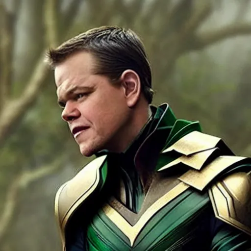 Prompt: matt damon as loki