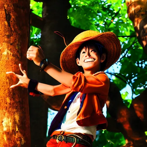 Image similar to monkey as luffy photography