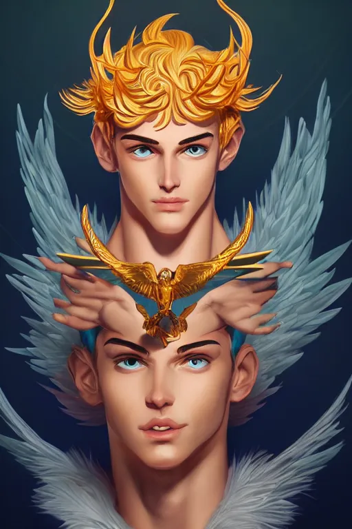 Prompt: the god hermes, portrait, sharp focus, digital art, concept art, award winning, post processed, dynamic lighting, by emylie boivin and rossdraws