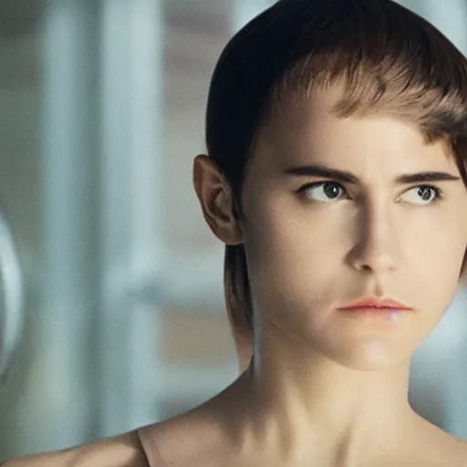 Image similar to transparent head from the movie ex machina