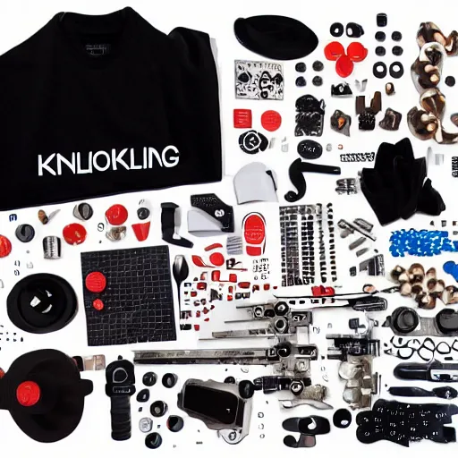 Prompt: knolling
