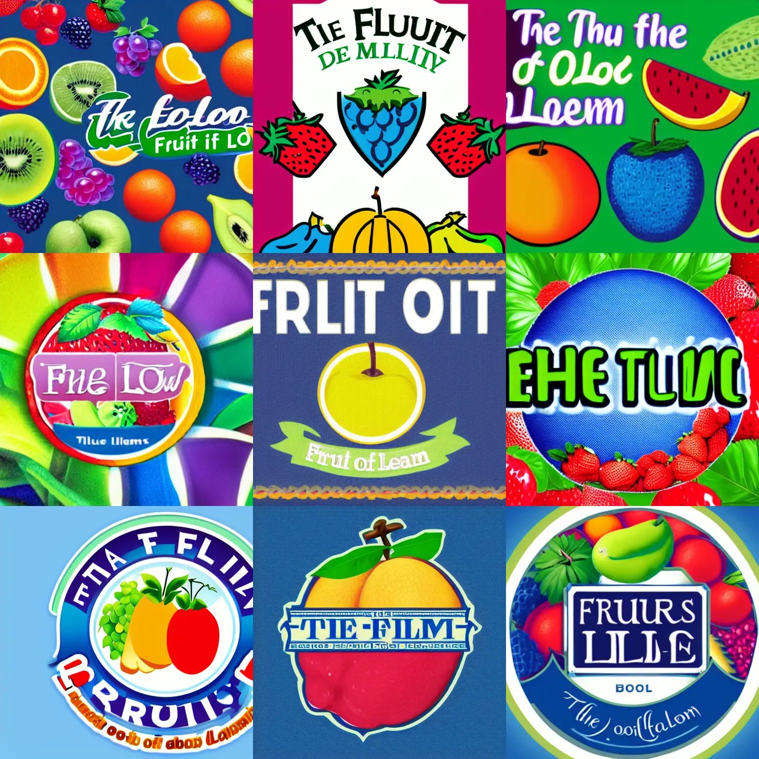 Prompt: the fruit of the loom logo