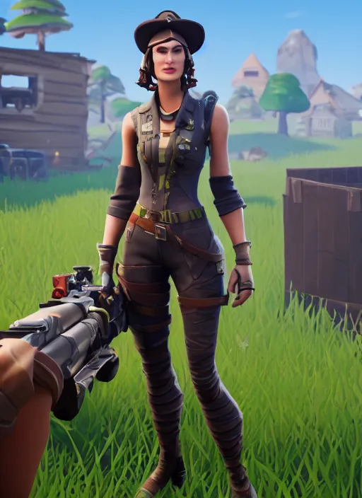 Prompt: this is the new keira knightley fortnite skin