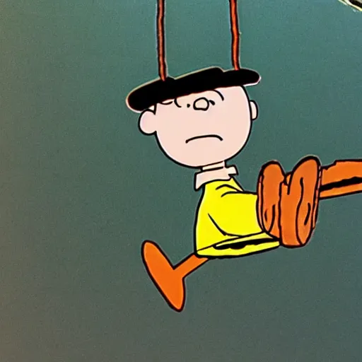 Image similar to Charlie Brown swings a yo-yo