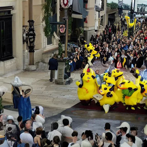 Image similar to Pikachu is elected president of the United States, photograph via White House photographer