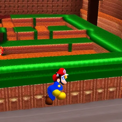 Image similar to super mario 64