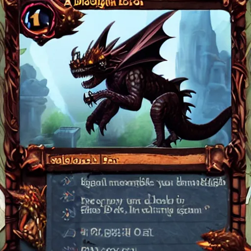 Prompt: kobold black dragon artificer
