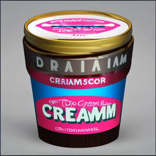 Prompt: digital cream