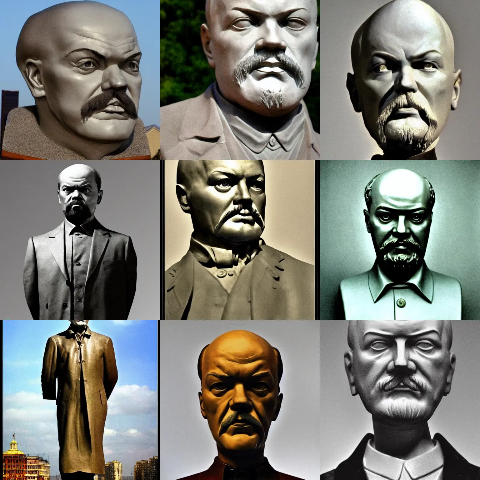 Prompt: vladimir lenin sculpture by salvador dali, trending on artstation, favorites on deviantart, high quality art. artwork masterpieces, award winning