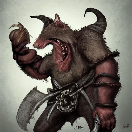 Image similar to rat beastmen thief. fantasy style art