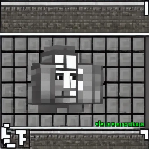 Image similar to hitler in minecraft