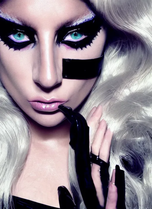 Image similar to lady gaga the fame 2 0 0 8 photoshoot, poker face, just dance, eh eh, aaron fallon, peter henket, warwick saint, candice lawler highly realistic. high resolution. highly detailed. dramatic. 8 k. 4 k.