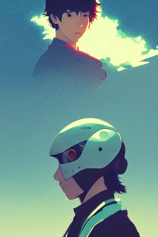 Prompt: portrait of a kamen rider rx by ilya kuvshinov, cloudy sky background lush landscape ln illustration concept art anime key visual trending pixiv by victo ngai fanbox by greg rutkowski makoto shinkai takashi takeuchi studio ghibli