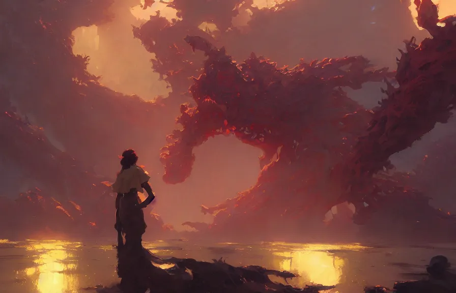 Image similar to greg manchess concept art of the polyp dimension, key visual, ambient lighting, highly detailed, digital painting, artstation, concept art, sharp focus, by makoto shinkai and akihiko yoshida and hidari and wlop and greg rutkowski