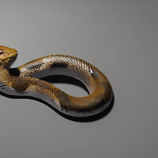 Image similar to a snake, raytraced, octane render, hyer - realistic