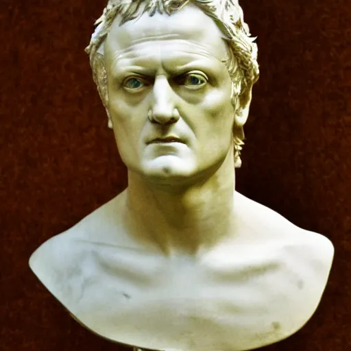 Prompt: a sculpture by canova with the likeness of rutger hauer