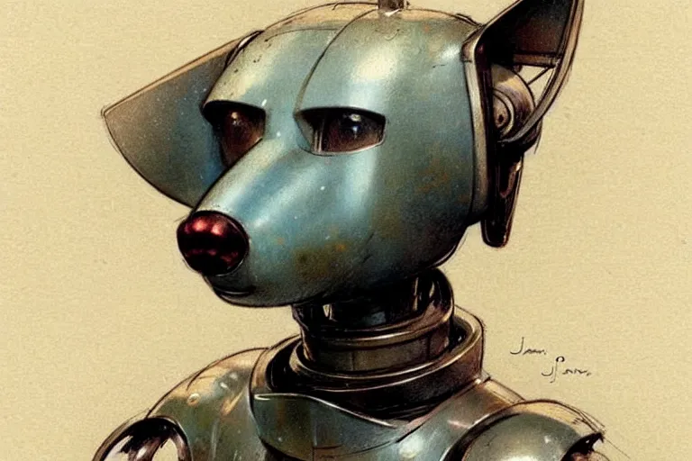 Image similar to ( ( ( ( ( 1 9 5 0 s retro future robot android dog. muted colors. ) ) ) ) ) by jean - baptiste monge!!!!!!!!!!!!!!!!!!!!!!!!!!!!!!