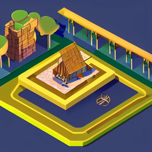 Image similar to WIP isometric concept art