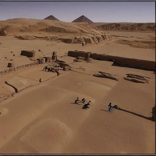 Prompt: ancient egypt, google maps street view