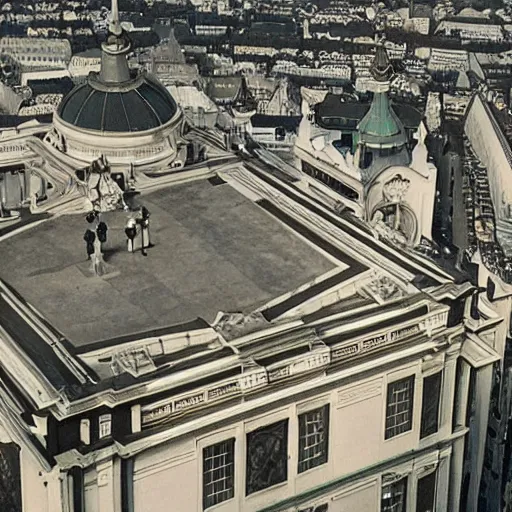 Prompt: pure beauty in human form, aerial shot, vienna secession