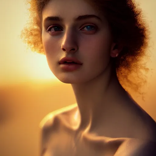 Prompt: photographic portrait of a stunningly beautiful italian renaissance female in soft dreamy light at sunset, contemporary fashion shoot, by edward robert hughes, annie leibovitz and steve mccurry, david lazar, jimmy nelsson, breathtaking, 8 k resolution, extremely detailed, beautiful, establishing shot, artistic, hyperrealistic, beautiful face, octane render