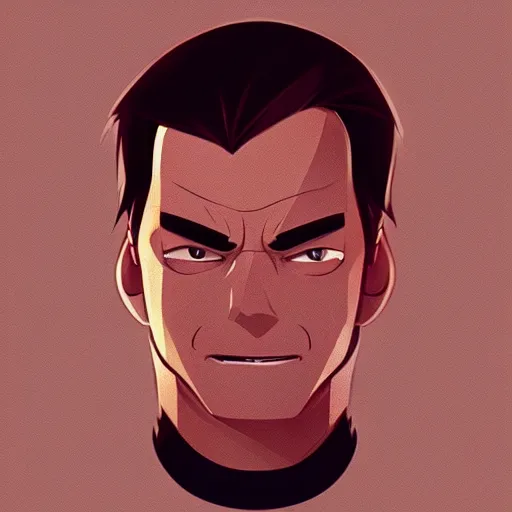 Image similar to face icon vector minimalist die hard, loftis, cory behance hd by jesper ejsing, by rhads, makoto shinkai and lois van baarle, ilya kuvshinov, rossdraws global illumination