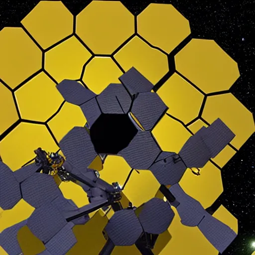 Image similar to pictures from the james webb telescope