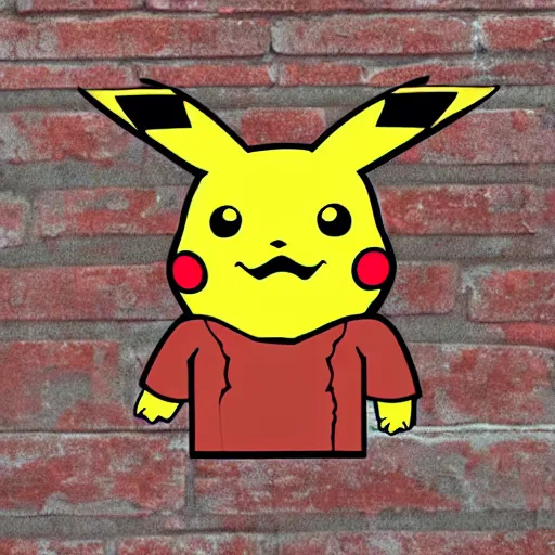 Image similar to a brick pikachu