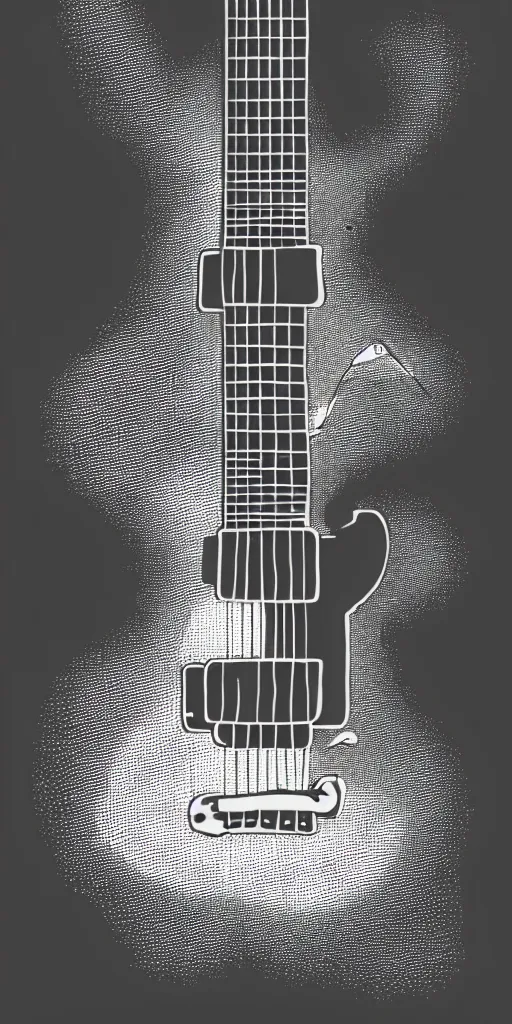 Free Vectors | Electric guitar (monochrome)