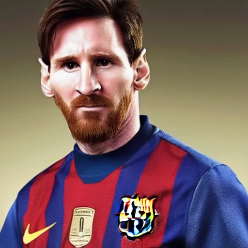 Prompt: Still of Lionel Messi from Breaking Bad season 4