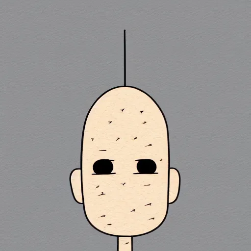 Prompt: Chibi Pinhead, illustration, simple, clean lines, 4k